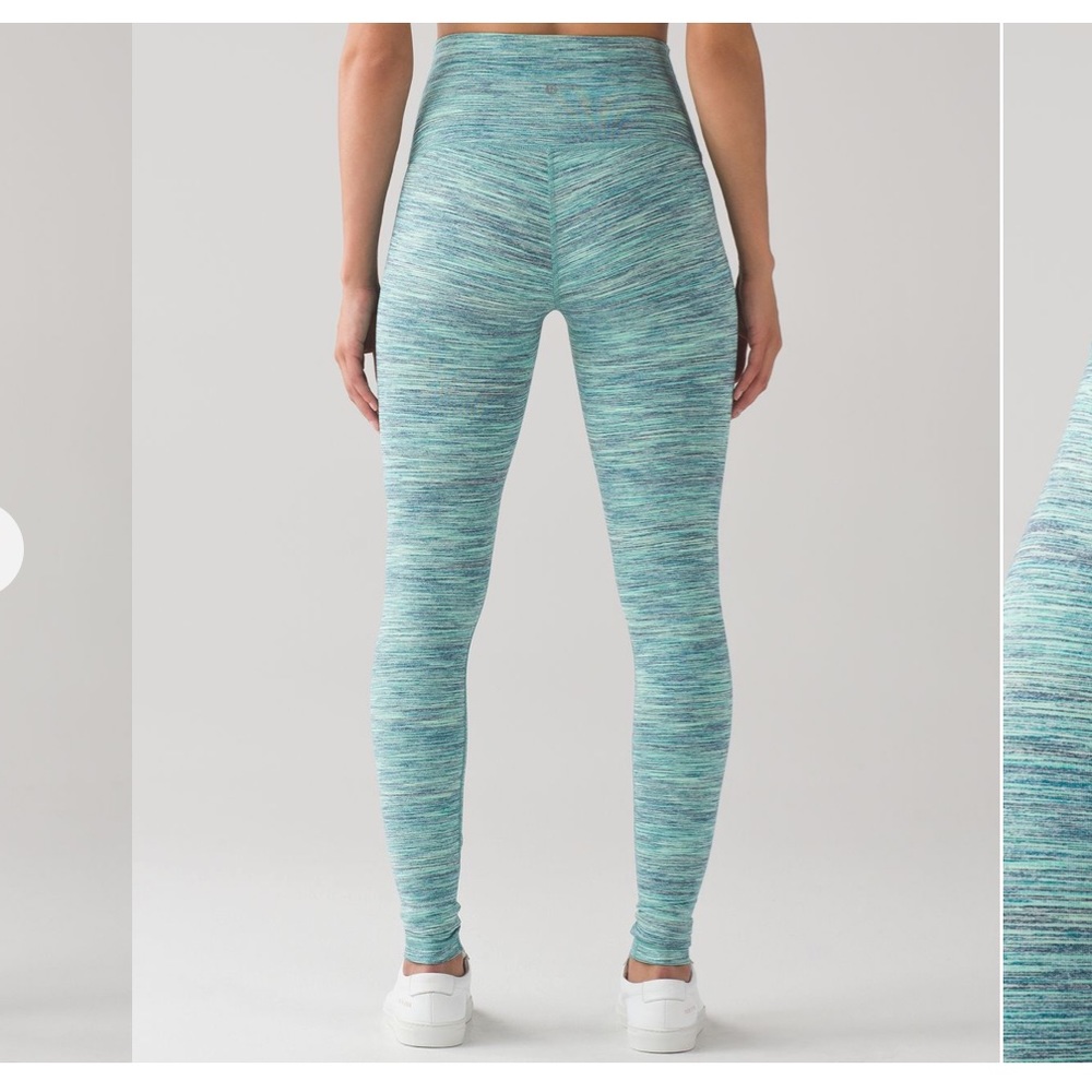 Teal wee stripe high rise winder unders
